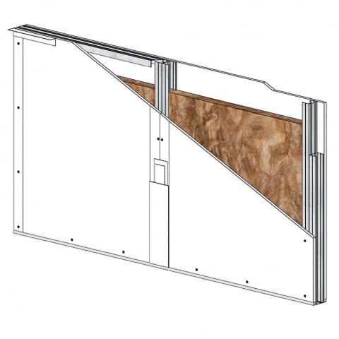 cloison knauf hydroproof dessin technique