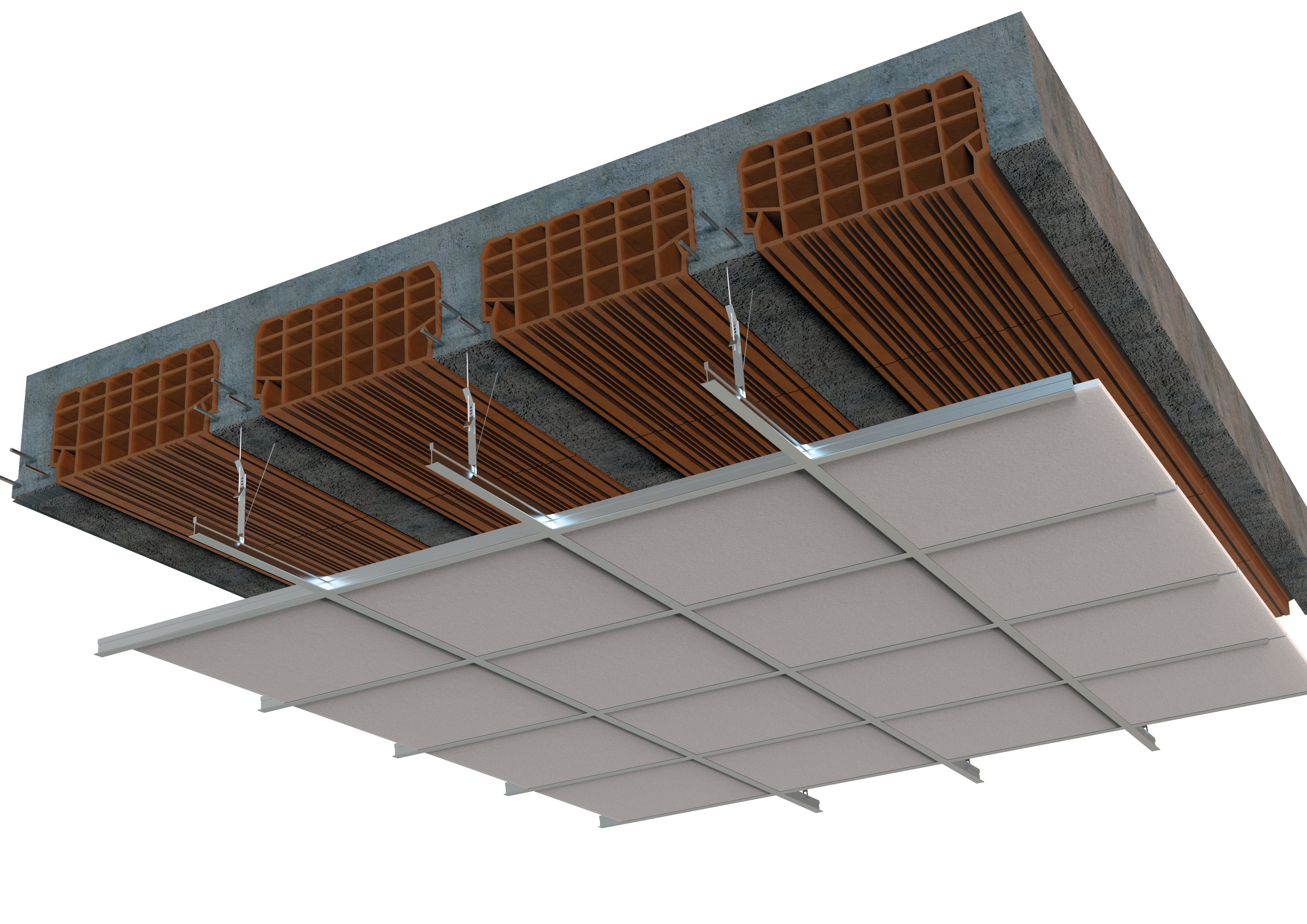 Controsoffitti modulari - MODULARE Render