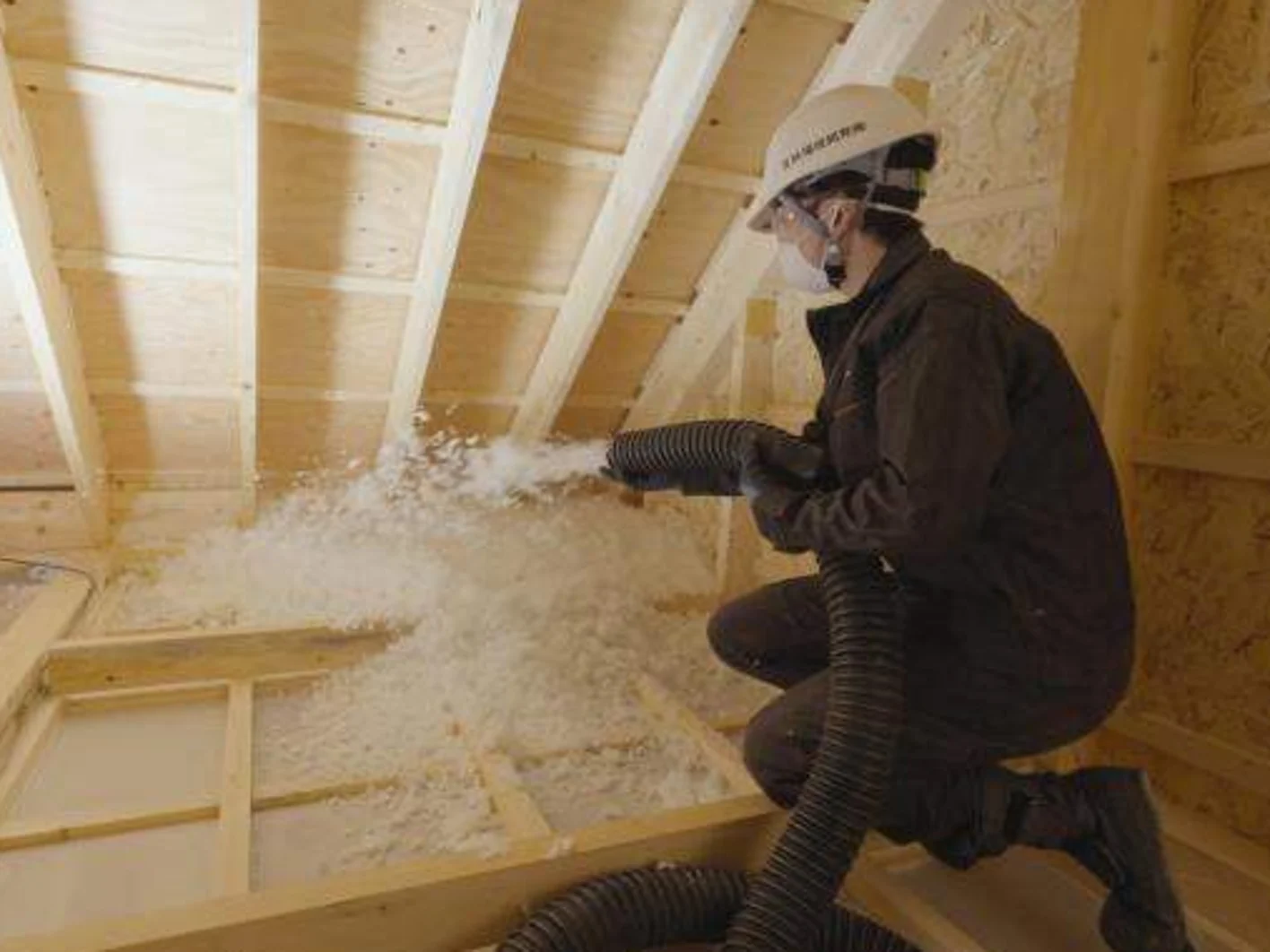 Supafil blow-in installation Niseko Japan