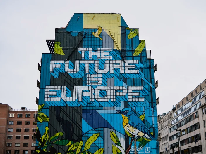 Batiment avec fresque
