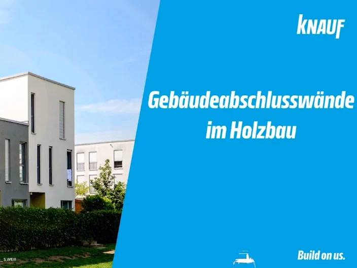 Holzbau Webinar: Gebäudeabschlusswände