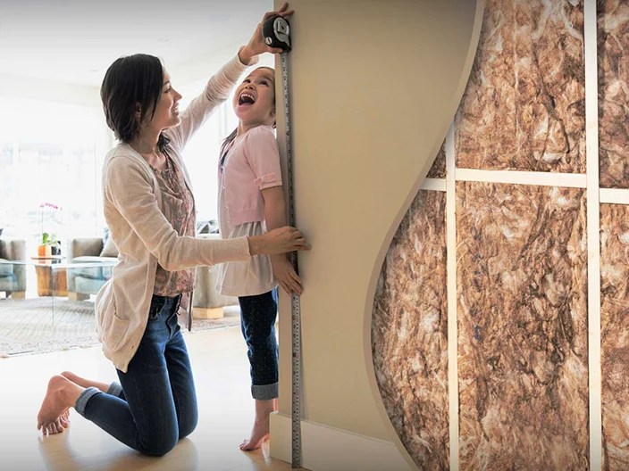 Mother and Daughter measuring