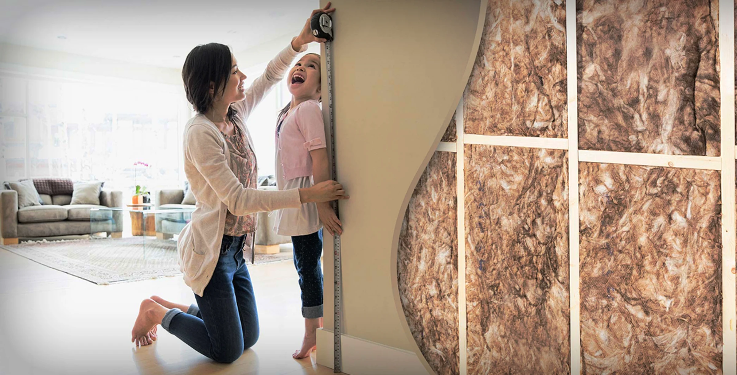 Mother and Daughter measuring