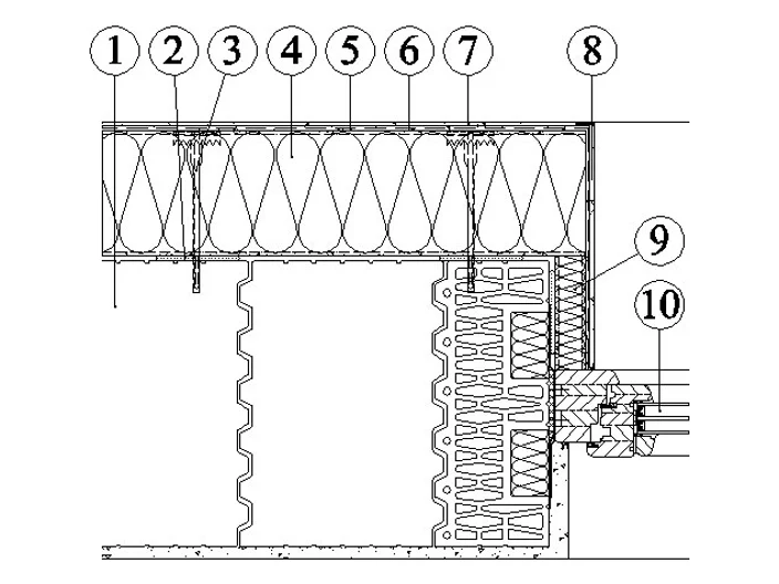 Detail kontaktní fasády