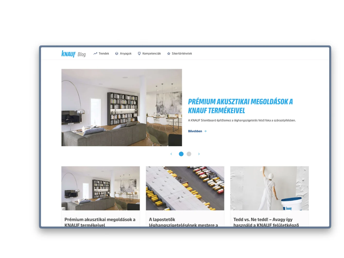 Knauf homepage banner - GY blog