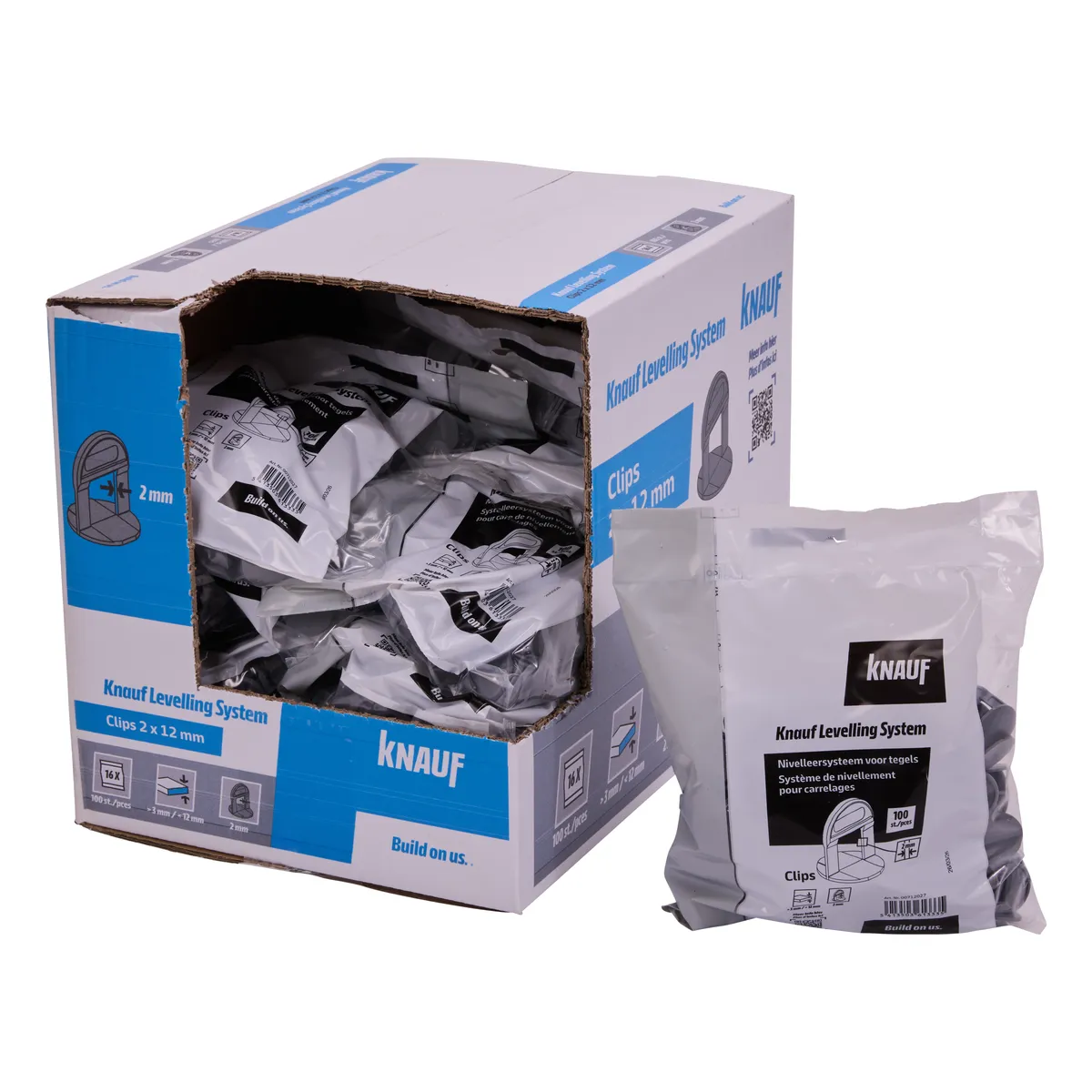 Knauf - Clips KLS 2 mm x 12 mm - Clips KLS_100pces_PACK-PROD_C1C0