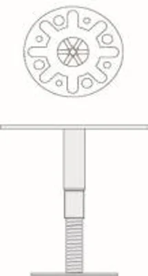 Knauf - Threaded head support M12 S - 00074367 Čelične podesive nožice M12S