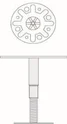 Knauf - Threaded head support M12 S - 00074367 Čelične podesive nožice M12S