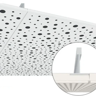 Knauf - Danoline Contur Globe S24 - Dalle de plafond en plâtre fixation caché Contur+ decor Unity 8/15/20