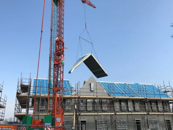 Dakisolatie-Prefab-Houtskeletbouw