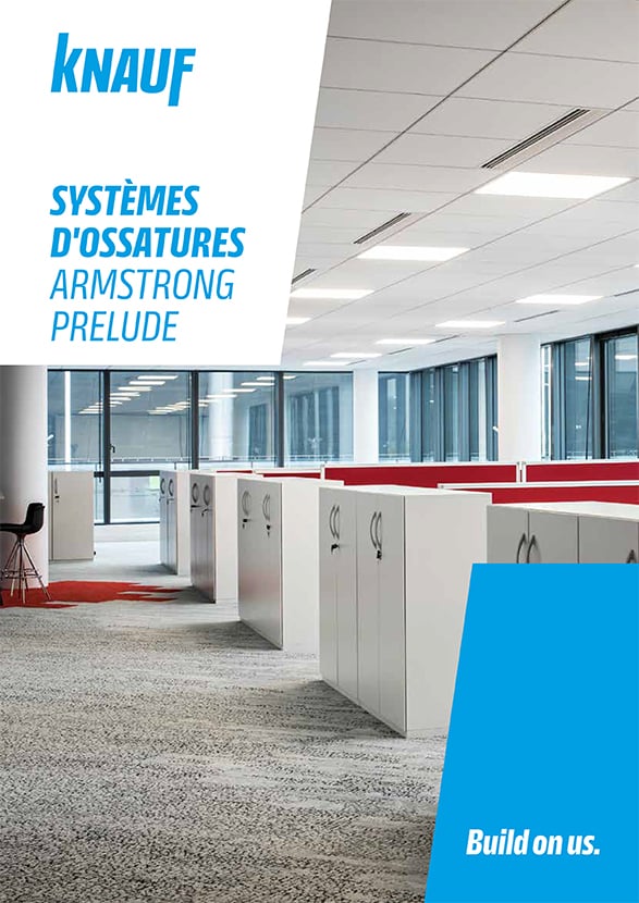 couverture catalogue systèmes ossatures Armstrong Prelude