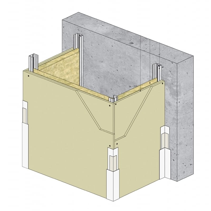 Gaine d'habitation en contre-cloison Knauf