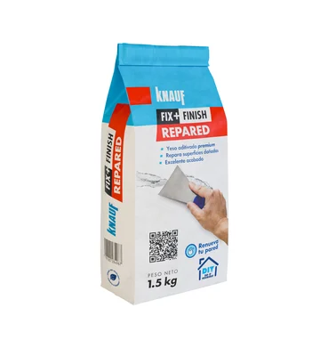 Knauf - Fix+Finish Repared - Knauf Yeso para reparación Fix+Finish