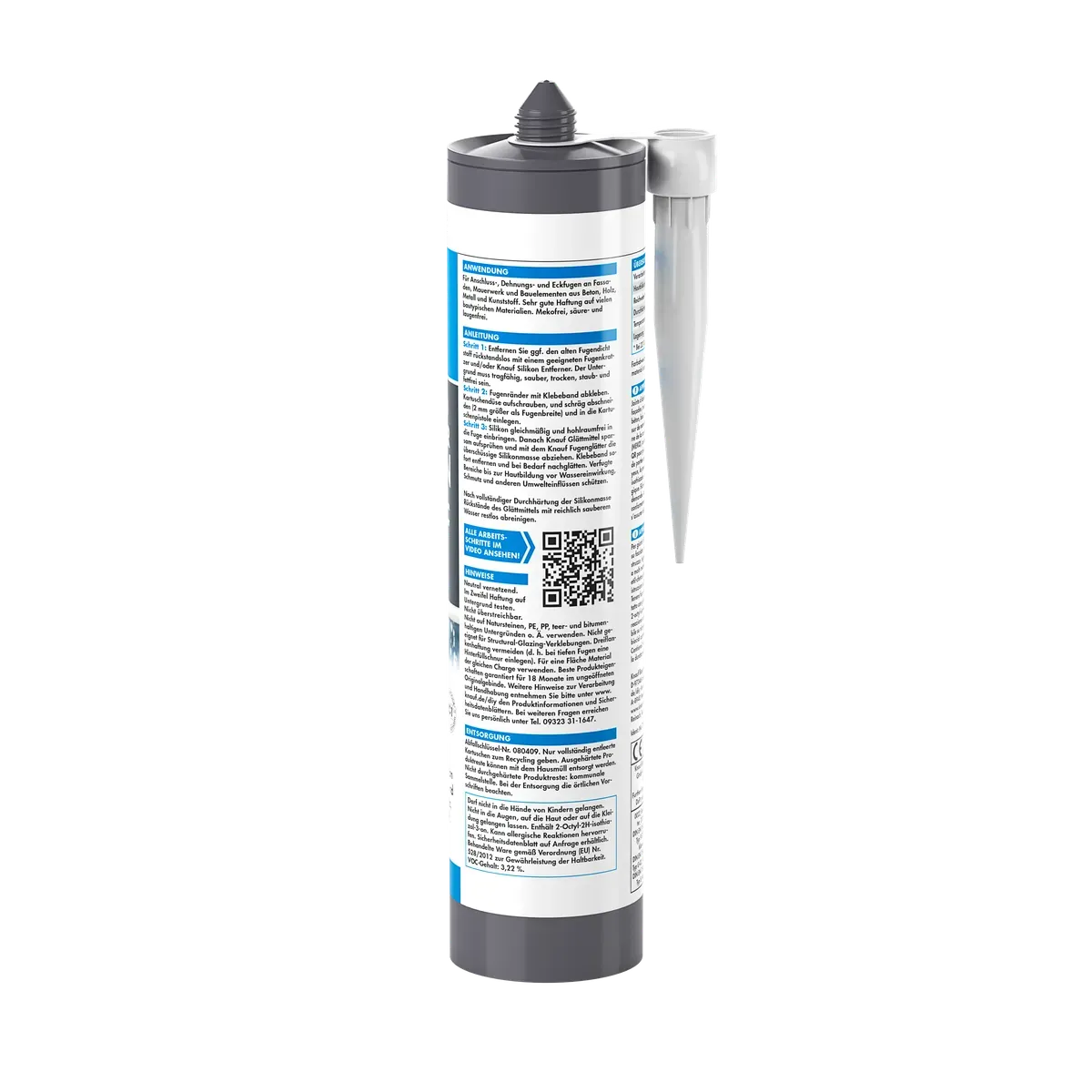 Knauf - Bau & Allwetter Silikon - 4006379143078_Bau-und-Allwetter-Silikon_back_300ml_weiss