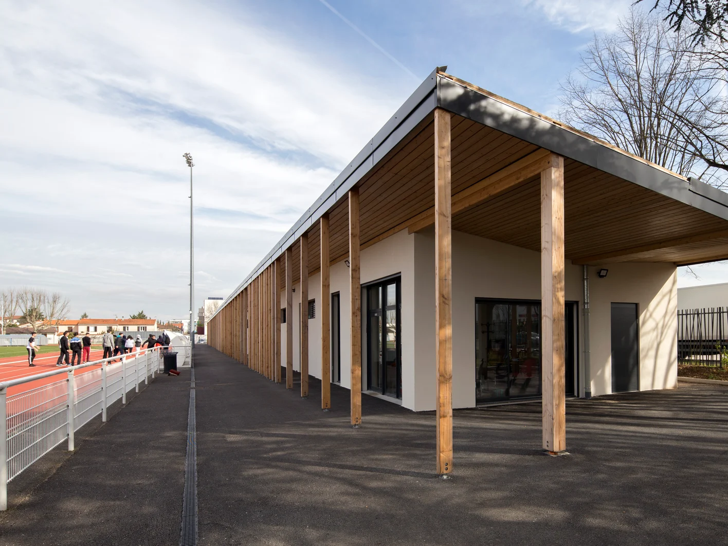 chantier decines PArc Raymond Troussier