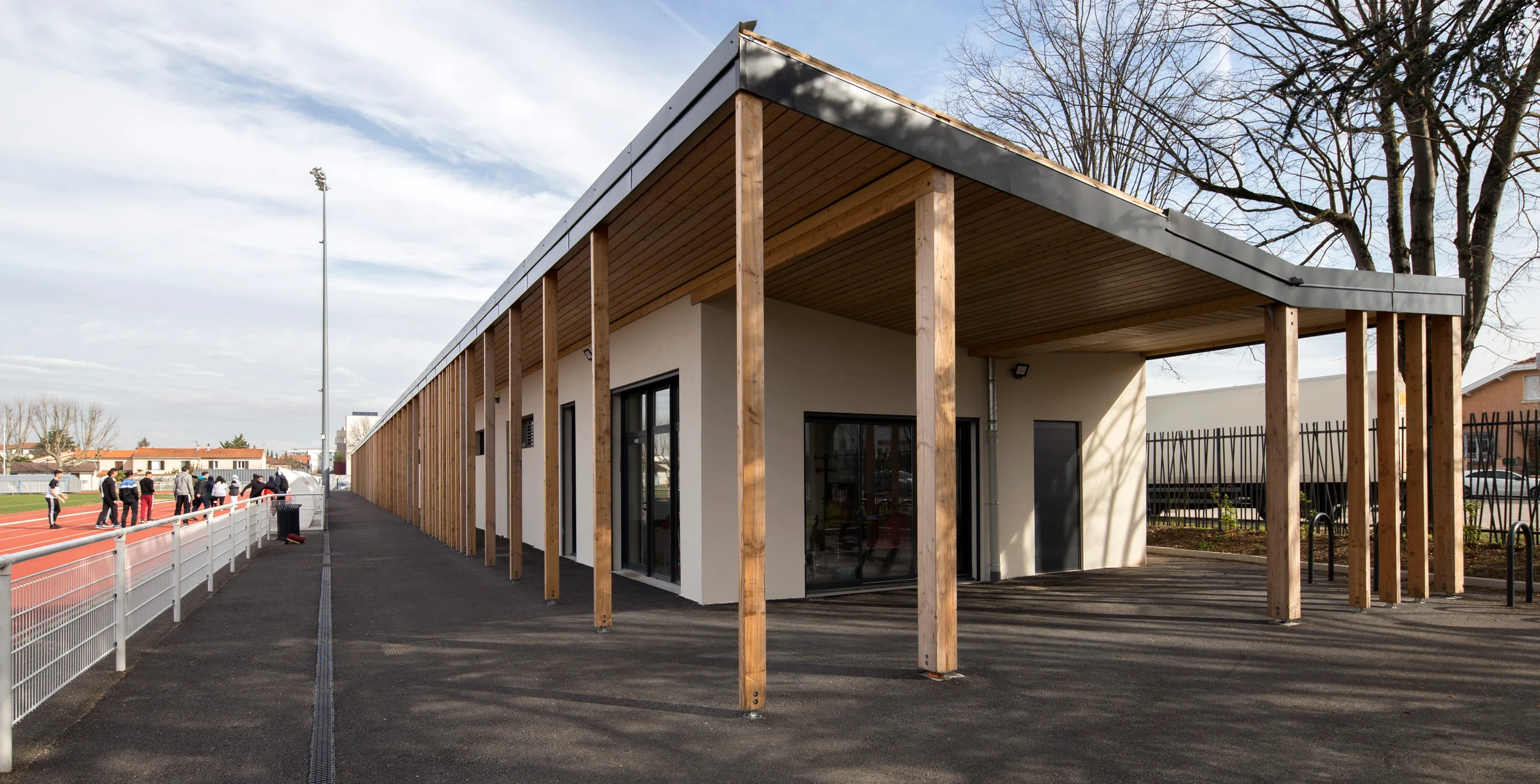 chantier decines PArc Raymond Troussier