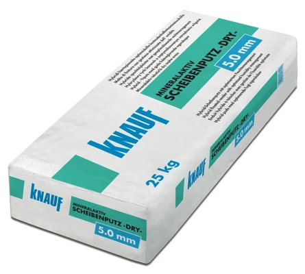 Knauf - MineralAktiv Scheibenputz Dry 5.0 - MineralAktiv Scheibenputz DRY 5mm Sack 25kg liegend