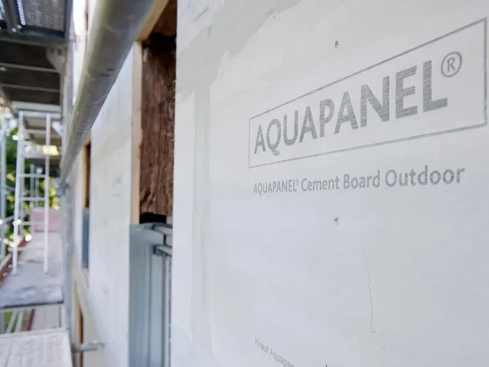 Plaque ciment façade Aquapanel Outdoor