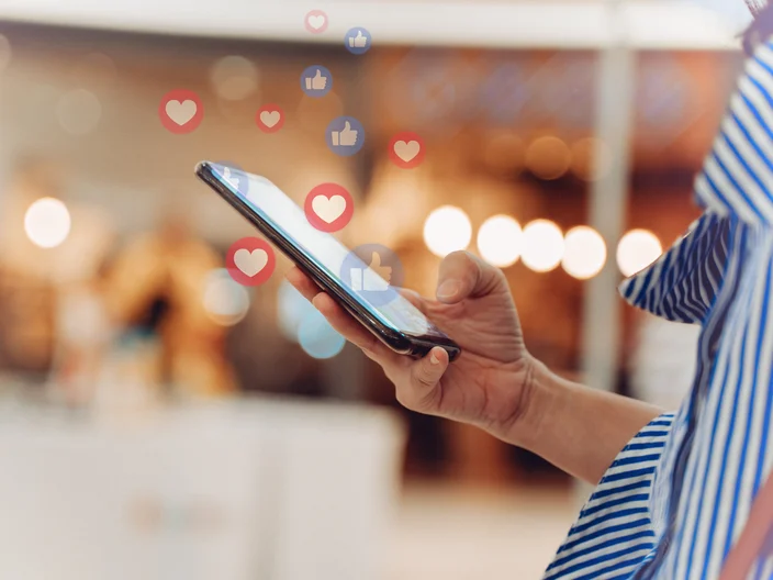 Smartphone Hand Social Media