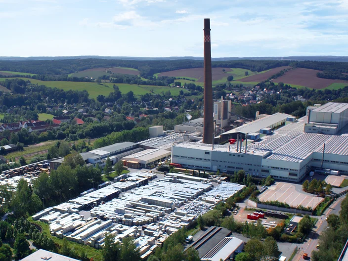 Knauf Insulation Werk Sankt Egidien Steinwolle Luftaufnahme