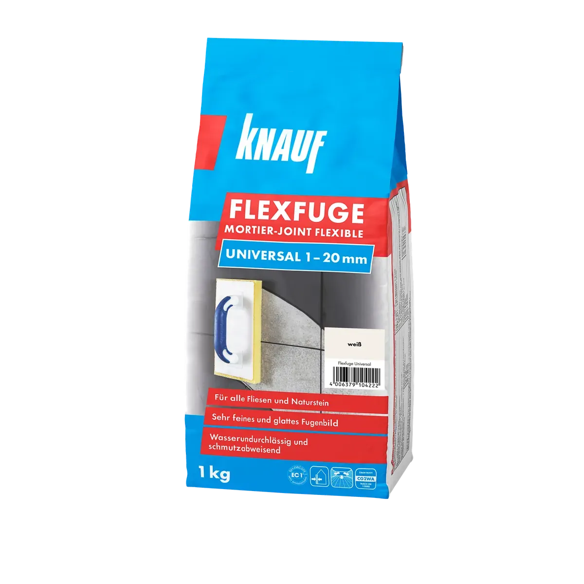 Knauf - 4006379104222_Flexfuge-Universal_front_1kg_weiss