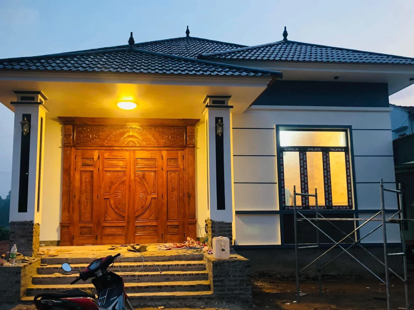 Nhà cấp 4 mái nhật 4 phòng ngủ
