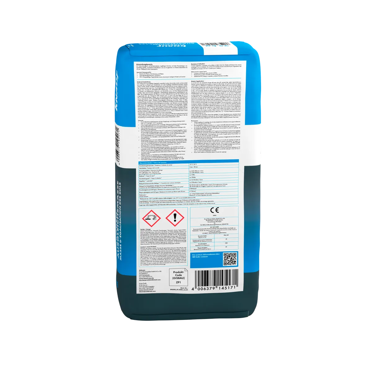 Knauf - Fußbodenausgleichsmasse - 4006379145171_Fussbodenausgleichsmasse_back_25kg