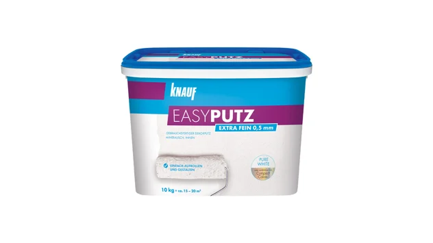 Knauf - Easy-Putz 0.5 mm - Easy-Putz - Voleliu dengiamas dekoratyvusis mineralinis tinkas vidaus patalpoms