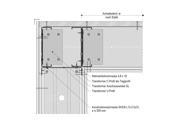 Stahl-Leichtbau Ausführungsdetails SL-R.de-V2 ohne Cocoon