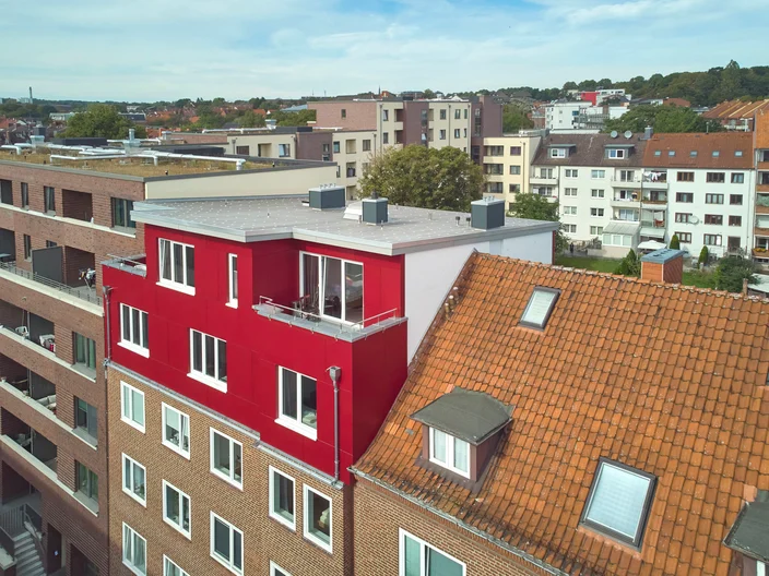 Referenz Aufstockung eines Mehrfamilienhauses Hamburg-Harburg