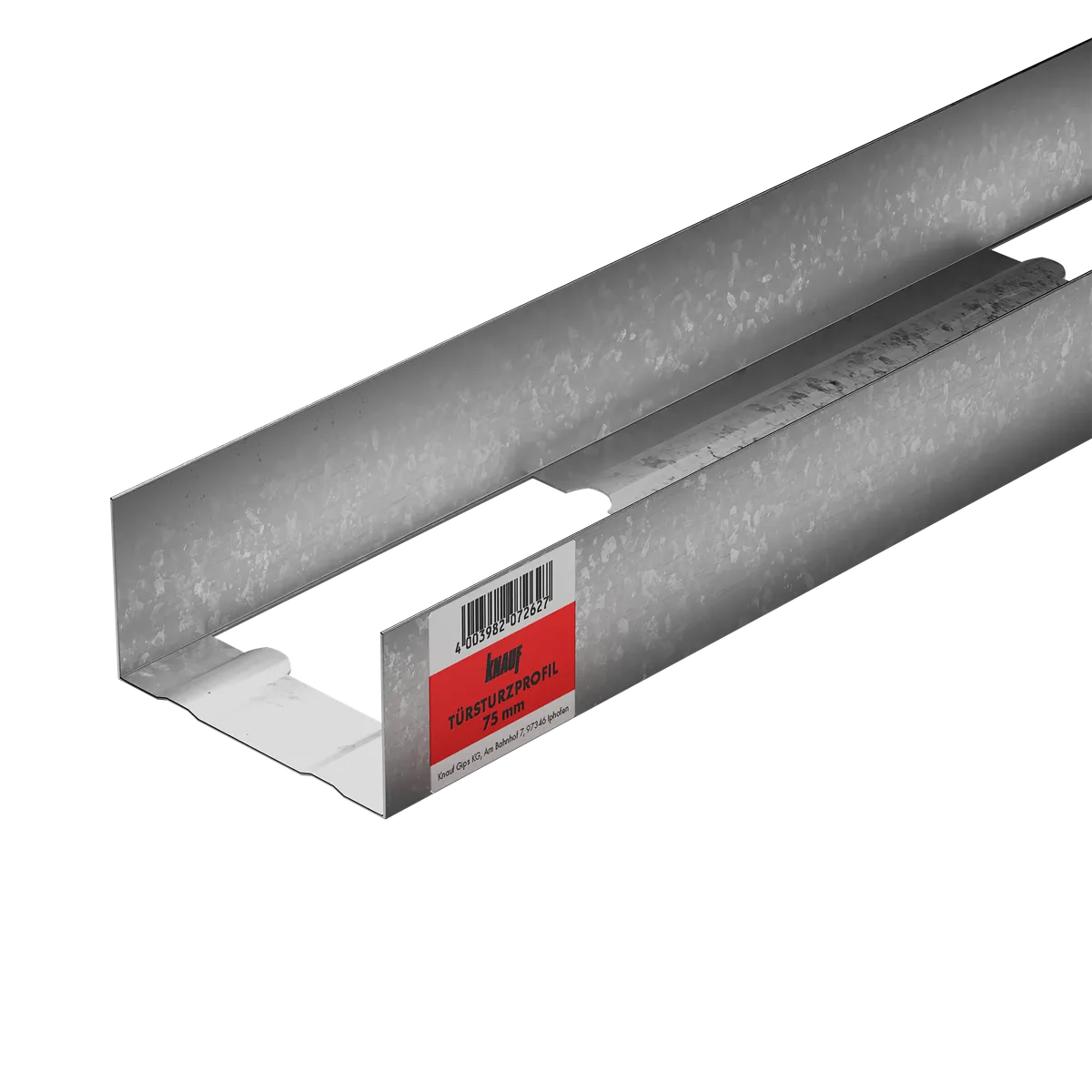 Knauf - Türsturzprofil für CW/UA  75 - 4003982072627_Tuersturzprofil_front_75x1600mm