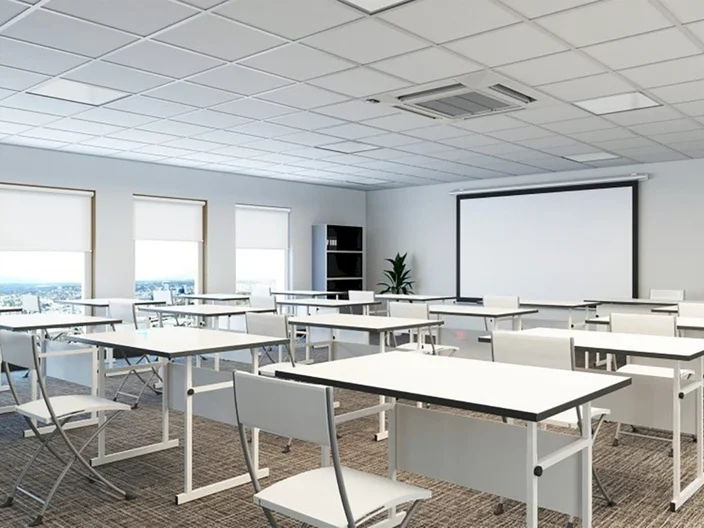 Trần thả thạch cao có thiết kế đơn giản, tăng cường phản xạ ánh sáng tự nhiên
