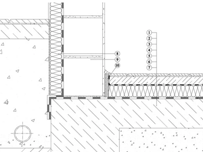 Podlaha CAD detail