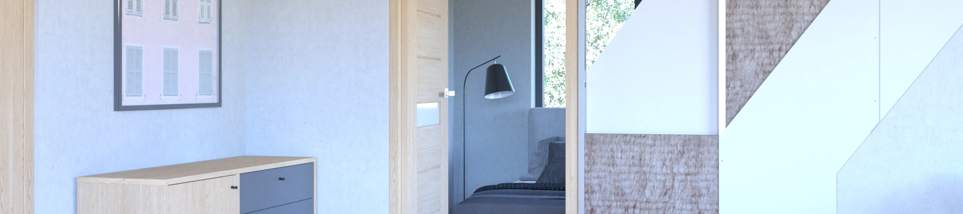 City App - Timber Frame House- Internal partitions