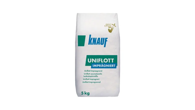 Knauf - Uniflott imprägniert - Uniflott imprägniert - Gipsinis gipskartonio plokščių siūlių glaistas, naudojamas drėgnose