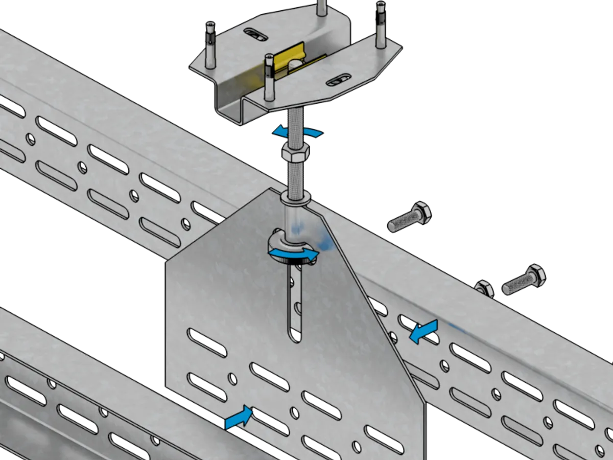 Knauf - Suspente profilé UA - Partie inférieure - Suspente pour profilé UA - Mise en oeuvre