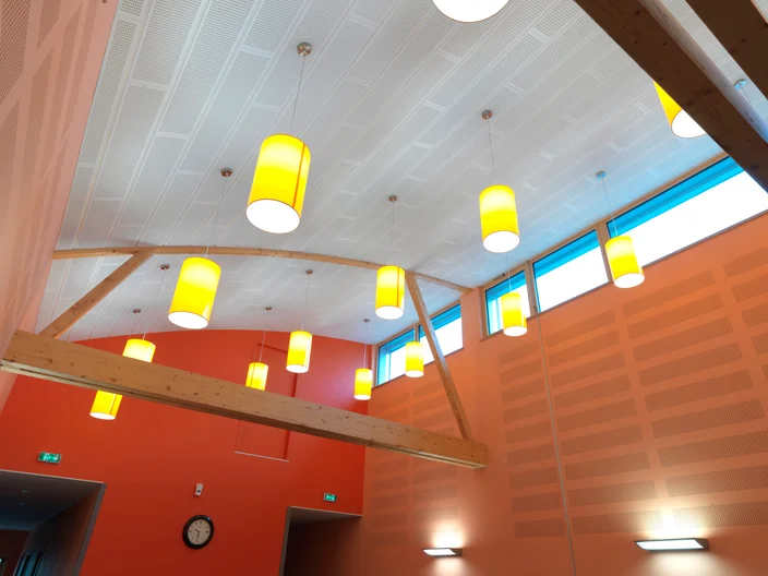 Medical Center in France with Visona on ceiling, Designpanel on wall