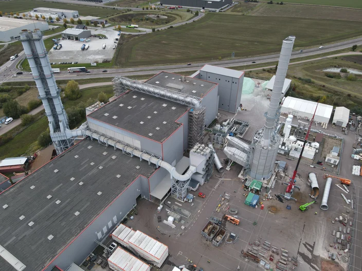 Luftaufnahme Werk Bernburg Modernisierung