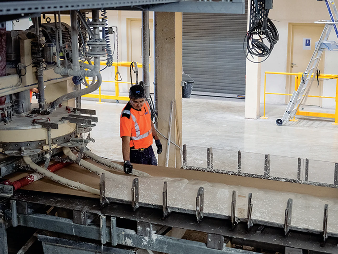 Knauf Plâtres Fos - production des plaques de plâtre