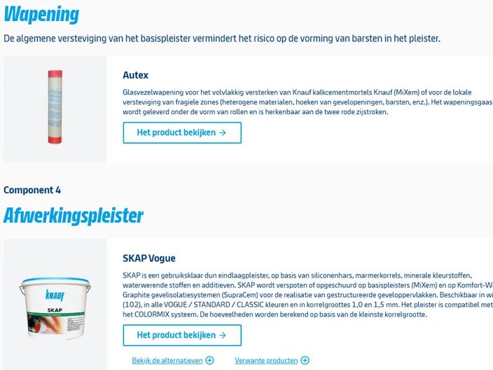 KnaufPro - Componenten