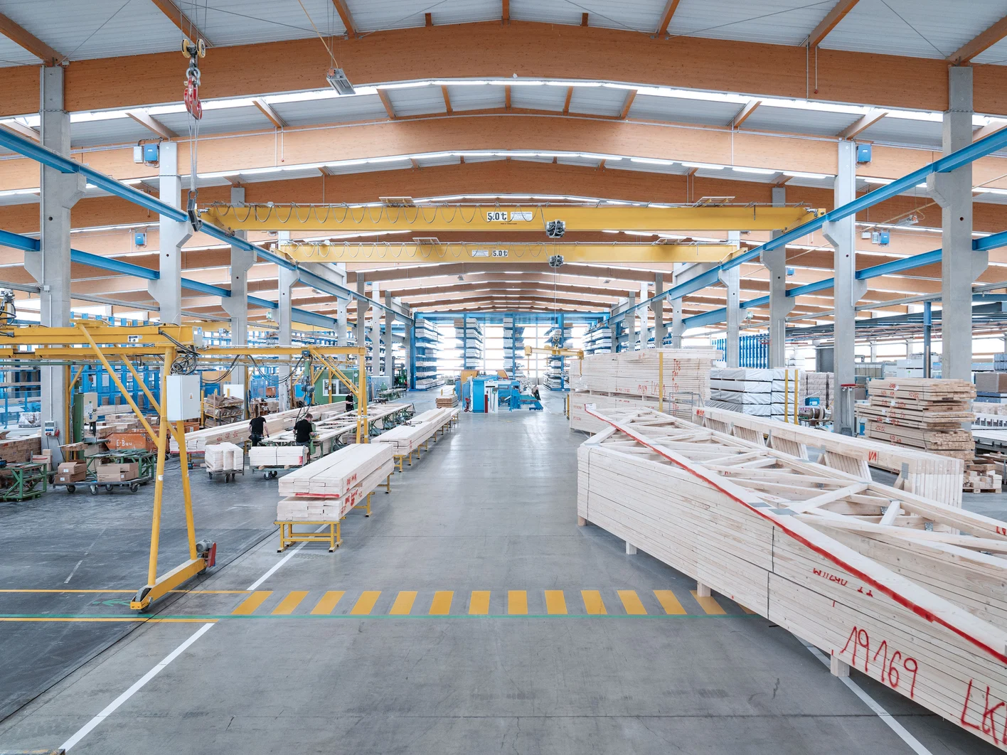 Knauf Elements Nagelplattenbinder Produktion 2