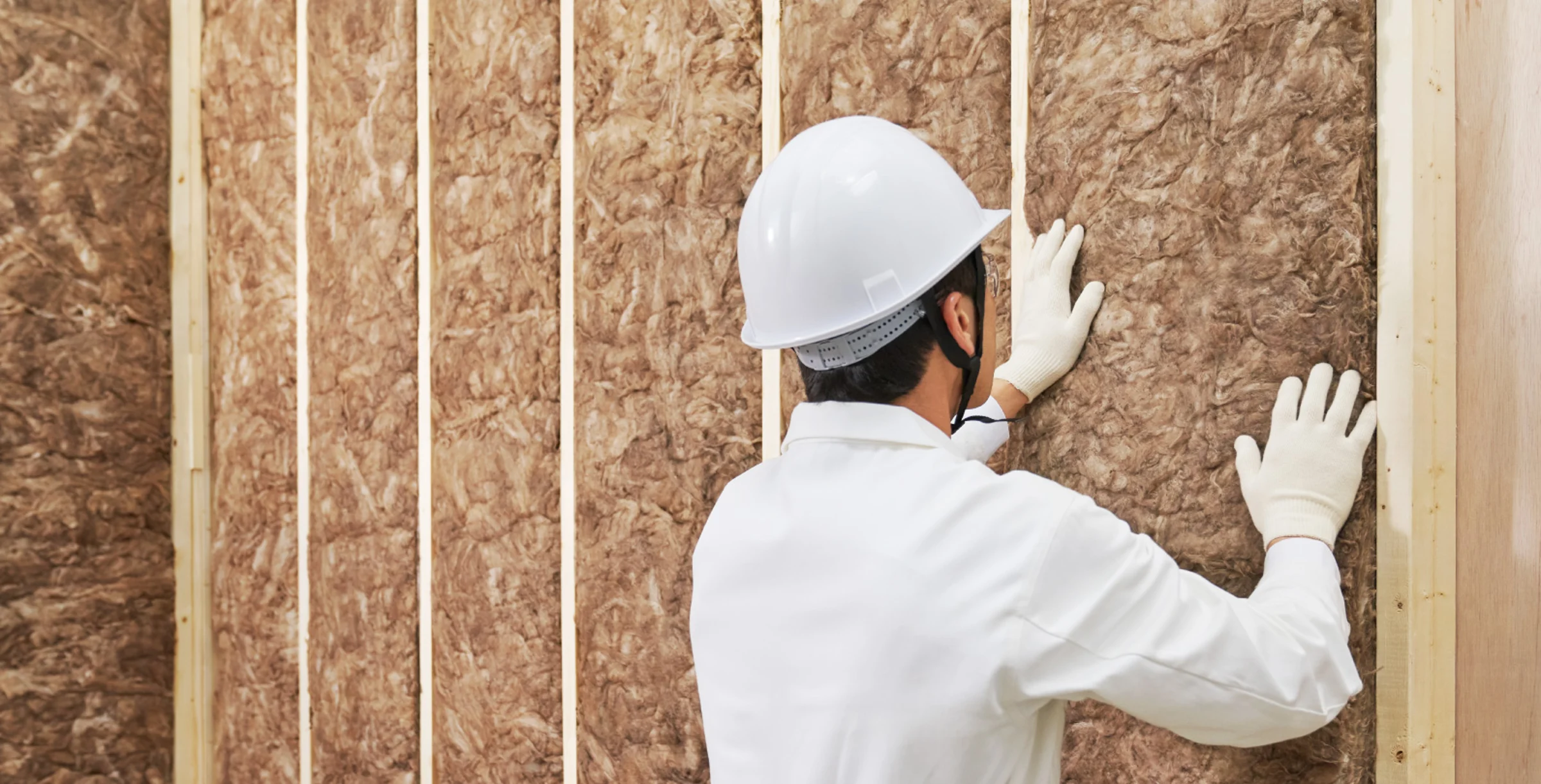 Unfaced batt wall installation