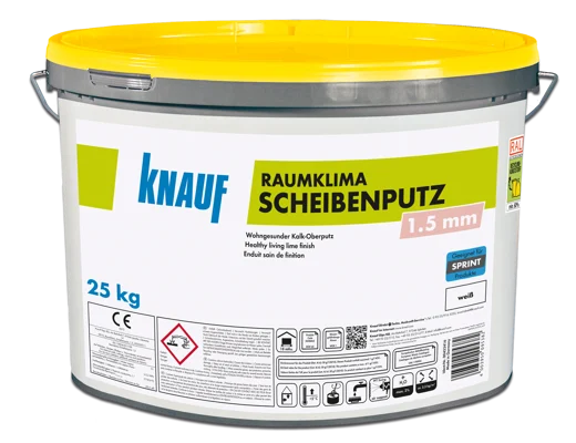 Knauf - Raumklima Scheibenputz 1.5 - Raumklima Scheibenputz 1,5mm 25kg Eimer