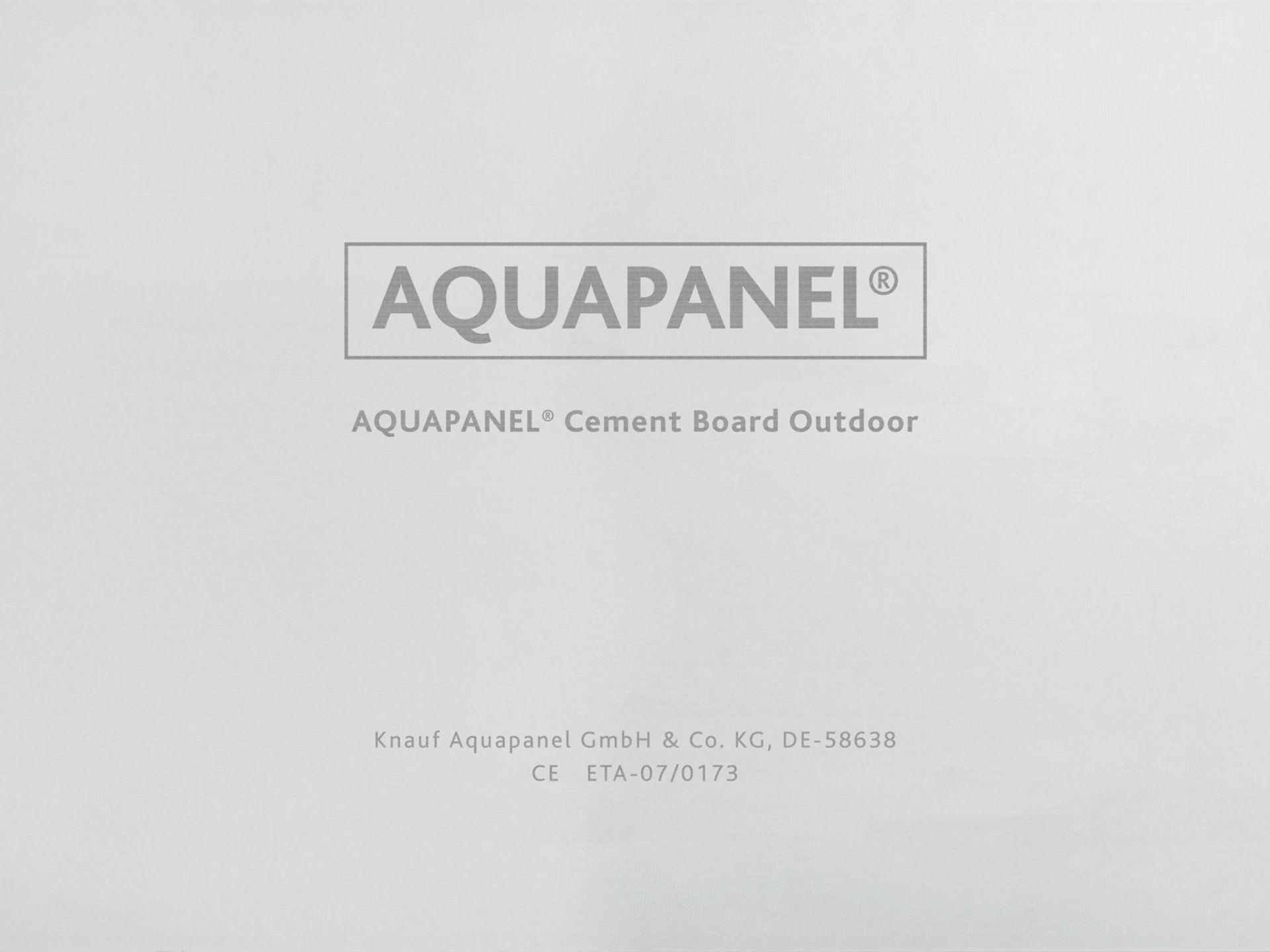 11077 AQUAPANEL Cement Board Outdoor