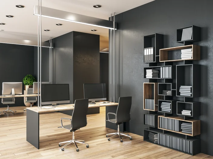 Coworking office in classic interio