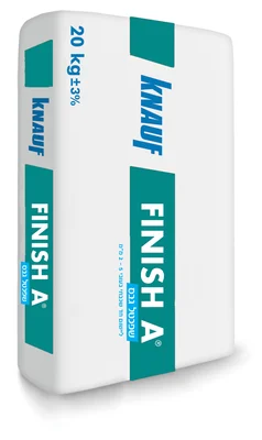 Knauf - פיניש A אבקת שפכטל גבס איכותי. - FINISH BAGAR