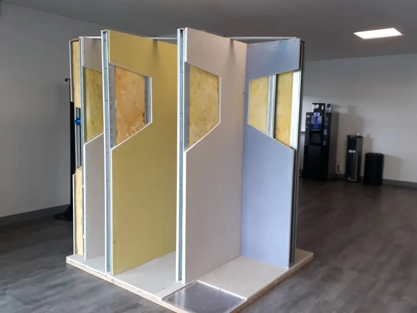 maquette présentation cloison chape sol knauf