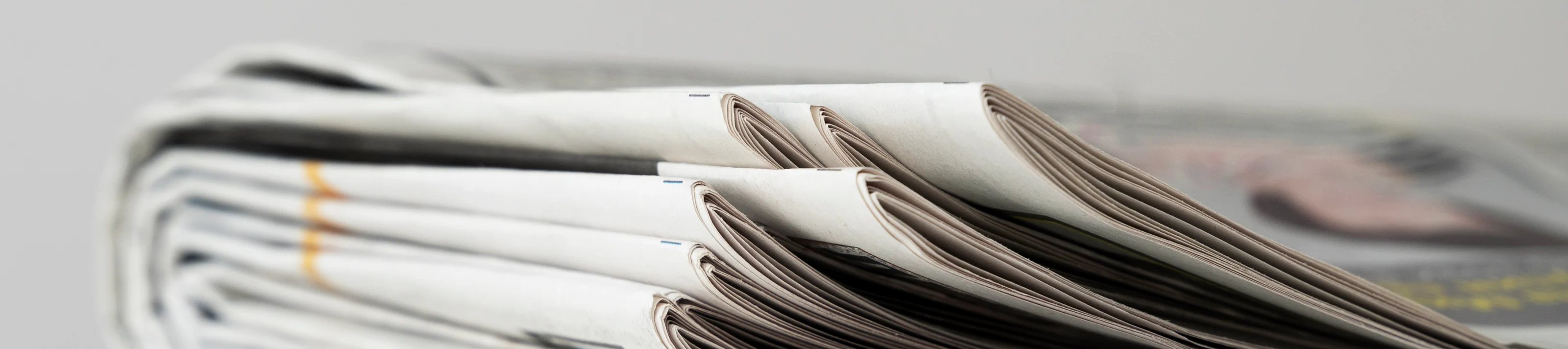 A stack of newspapers