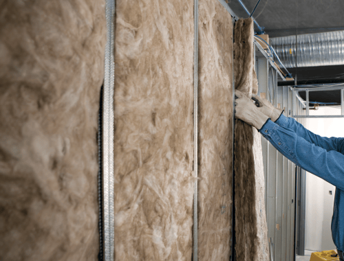 Internal partition wall  - metal frame