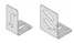 Knauf - Angle de connexion pour profilés UA - Angle de connexion avec boulon pour profilés UA - Verbindingshoek met moerbout voor UA profielen